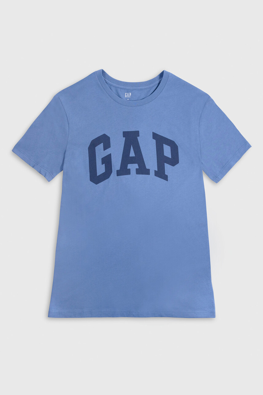 Remera Logo Gap Manga Corta Hombre Blue