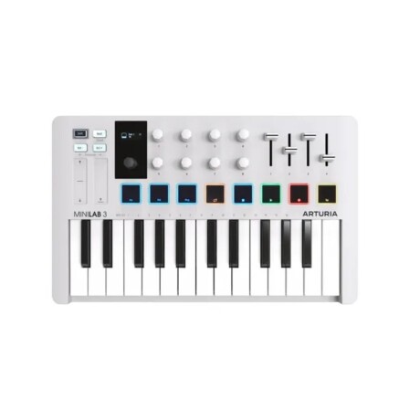 Controlador Midi Arturia Minilab 3 25 Teclas Blanco Controlador Midi Arturia Minilab 3 25 Teclas Blanco