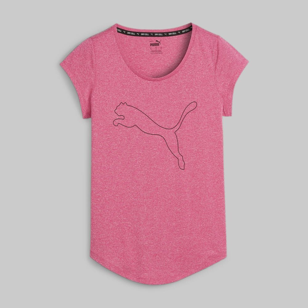 Performance Heather Cat Tee W - Mujer Pink