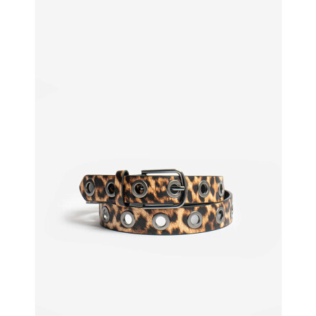 Cinturon Animal Print Estampado Animal Print
