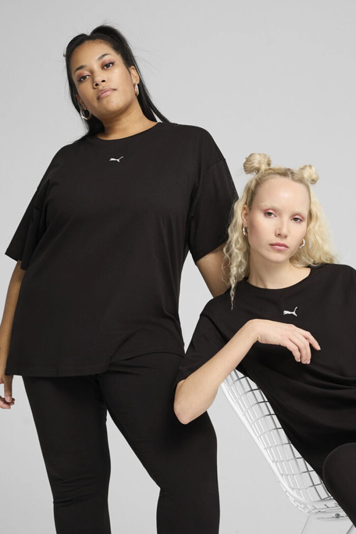 Remera m/corta Puma dama ESS Relaxed Tee 684971 Negro