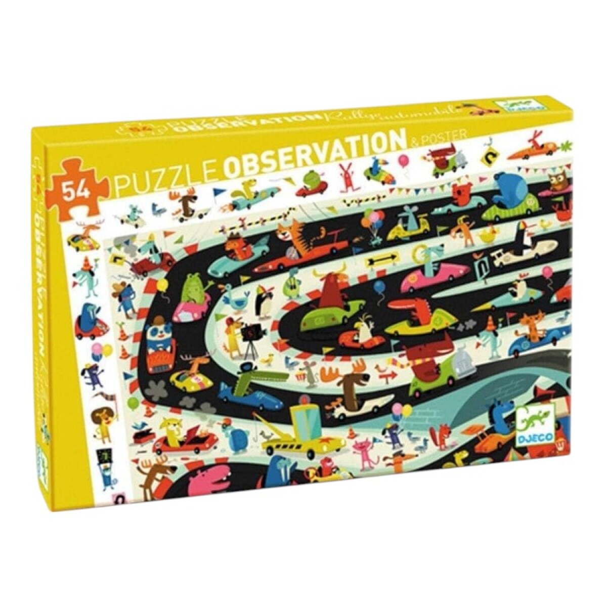 Puzzle Observation Rally de Coches Djeco 
