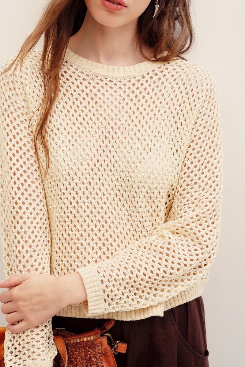 SWEATER LUREX Crudo