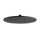 GRIFERIA ROSETA DUCHA NEGRO MATE RONDO 30 CM BAÑO NEGRO