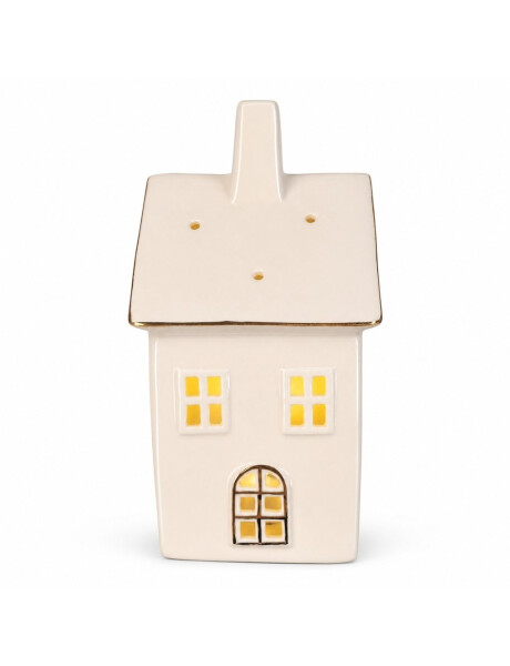 CASA DECORATIVA C/LUZ CERAMICA 21CM CASA DECORATIVA C/LUZ CERAMICA 21CM