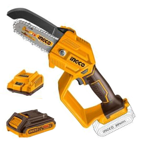 MINI MOTO SIERRA 5 PULG 20V P20S CON BAT Y CARGA INGCO CGSLI20581 MINI MOTO SIERRA 5 PULG 20V P20S CON BAT Y CARGA INGCO CGSLI20581