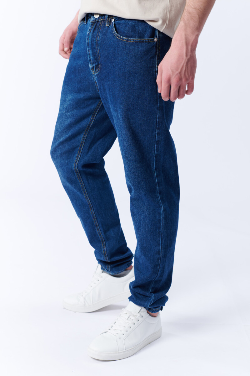 Pantalón jean slim Azul Oscuro