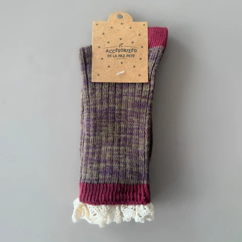 Medias Jaspeadas Bordeaux