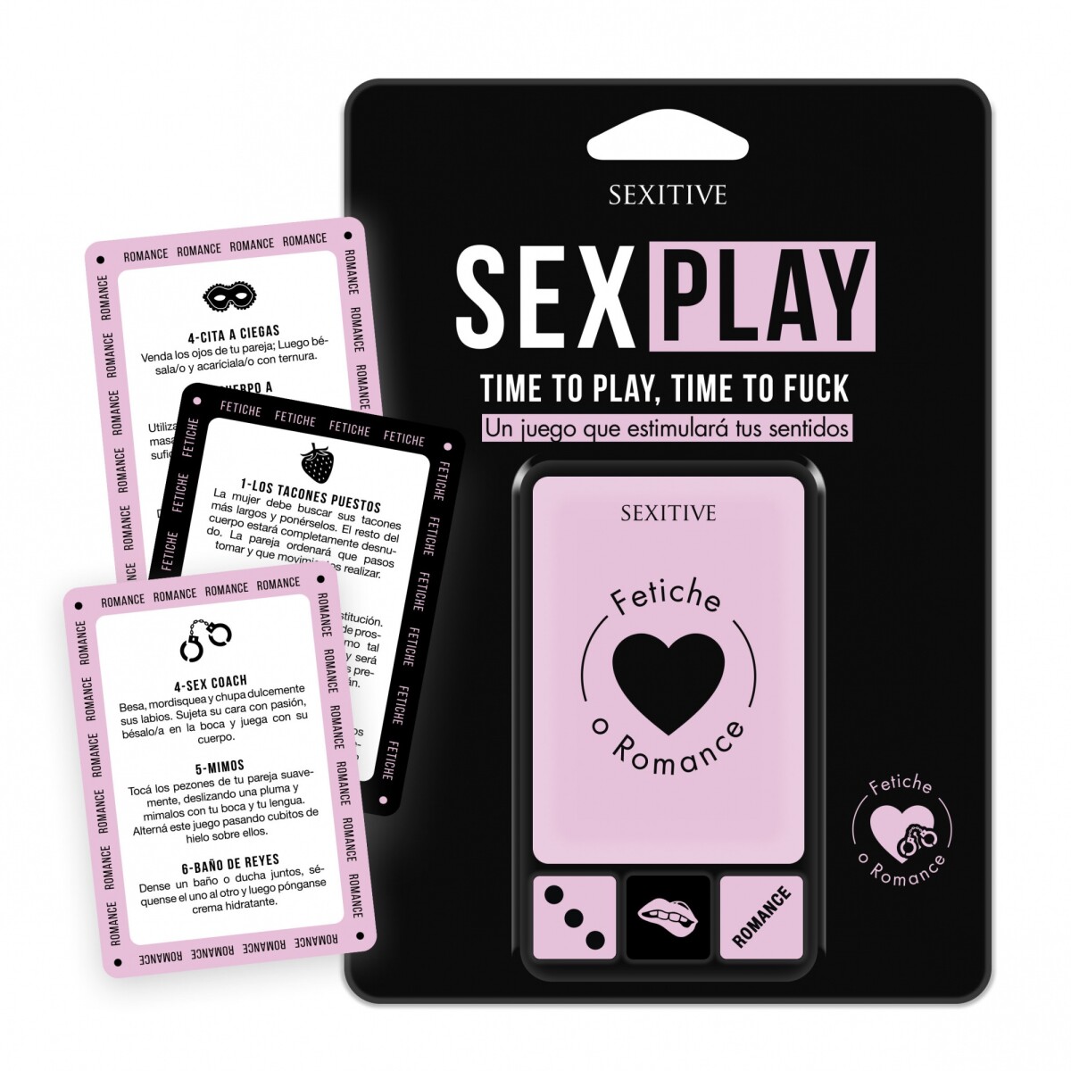 Sex Play: juego de cartas con dados - negro 