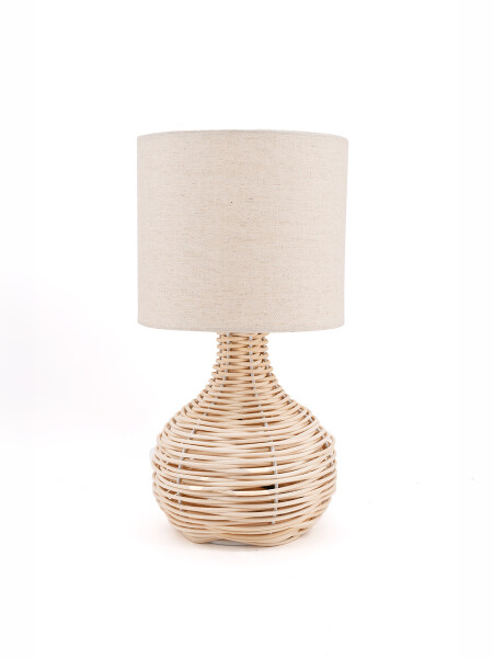 LAMPARA BASE DE FIBRA BLANCO