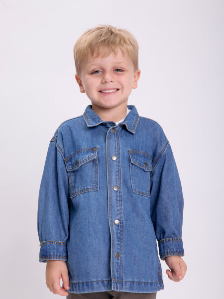 Camisa jean Azul Medio