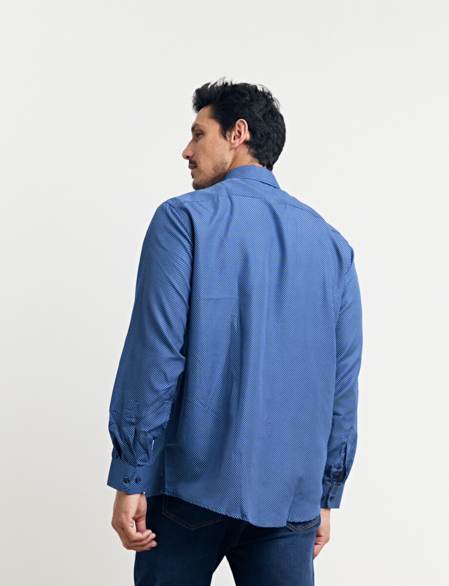 012671 CAMISA HARRINGTON LABEL Azul Osc/bla
