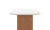 Mesa De Comedor Lintz - 184 - Linea Mónaco Blanco/Marrón