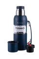 TERMO PREMIUM DE 1LT TERRANO CON MANIJA AZUL OPACO