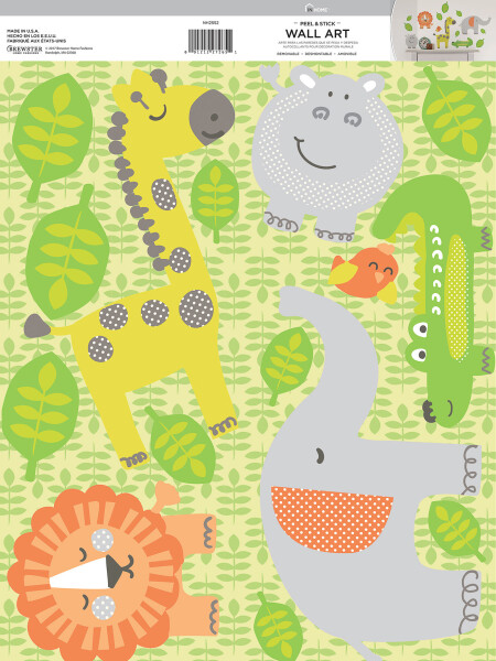 WALLPOPS JUNGLE BUDDIES WALL STICKERS N/A