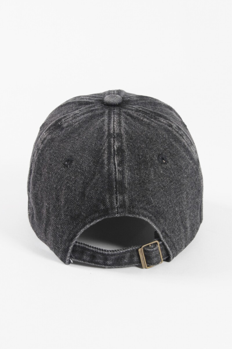 Cap denim negro