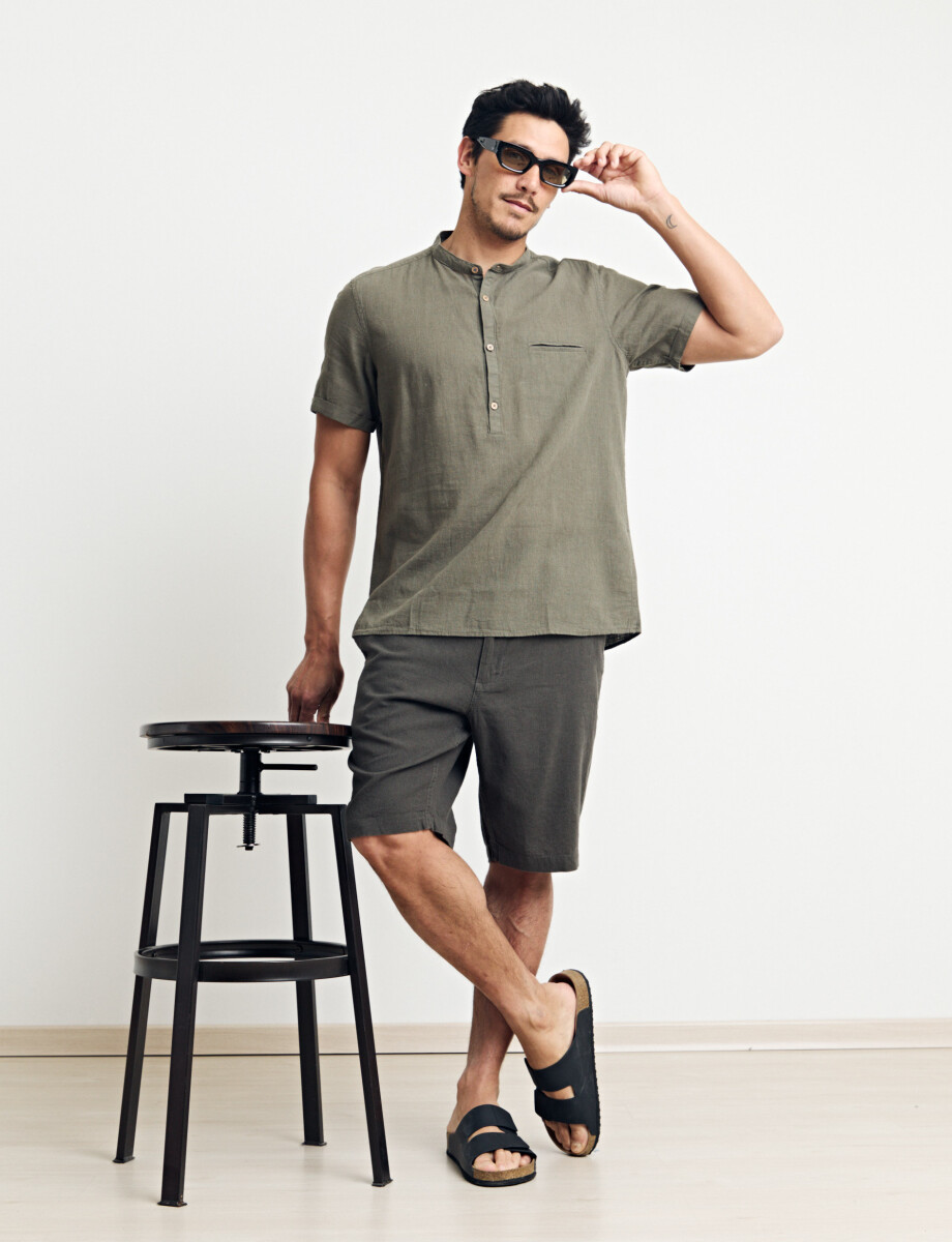 012405 CAMISA HARRINGTON LABEL Oliva