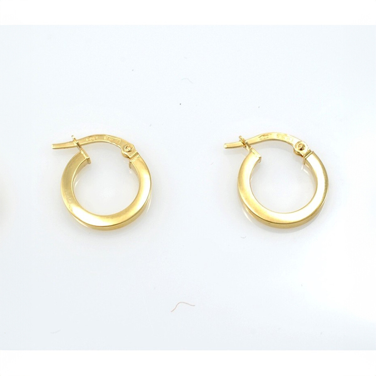 Aros En Oro 18K Amarillo 14 Mm De Diámetro 