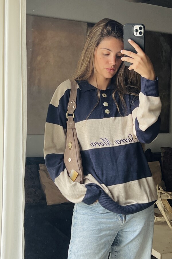 Heritage Sweater Azul / Crudo