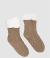 Medias damas chenille ochos Marron