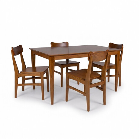 Juego de Comedor Olmo - Mesa 140 + 4 sillas Honey