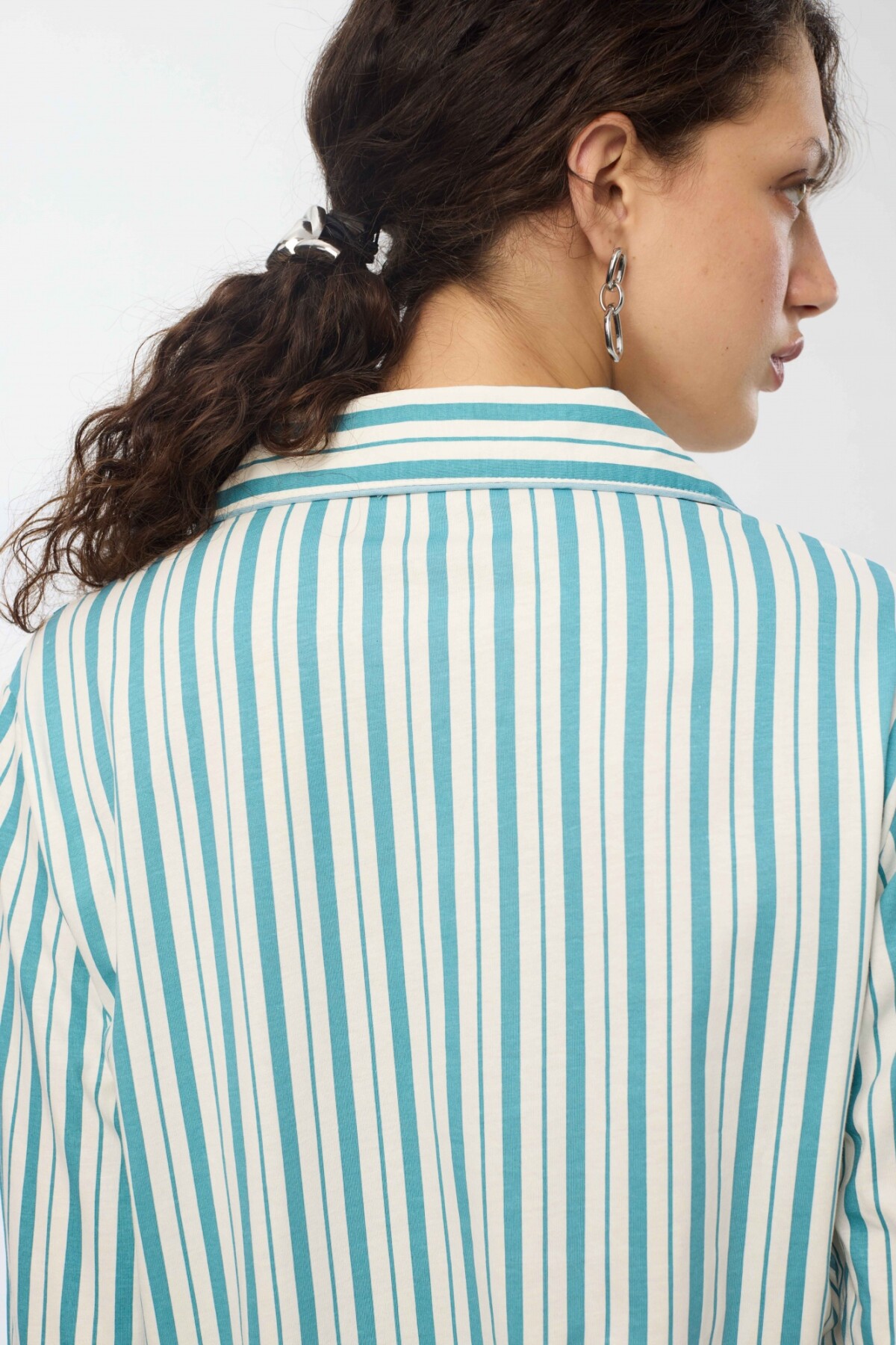 Camisero Berta Rayas Verde