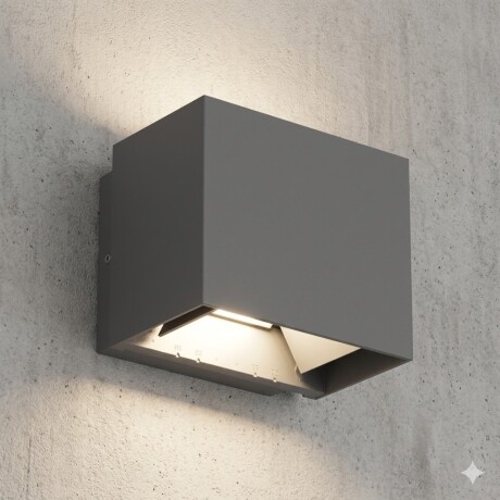 Spot aplique cubo led ángulo regulable 10w IP65 GRIS