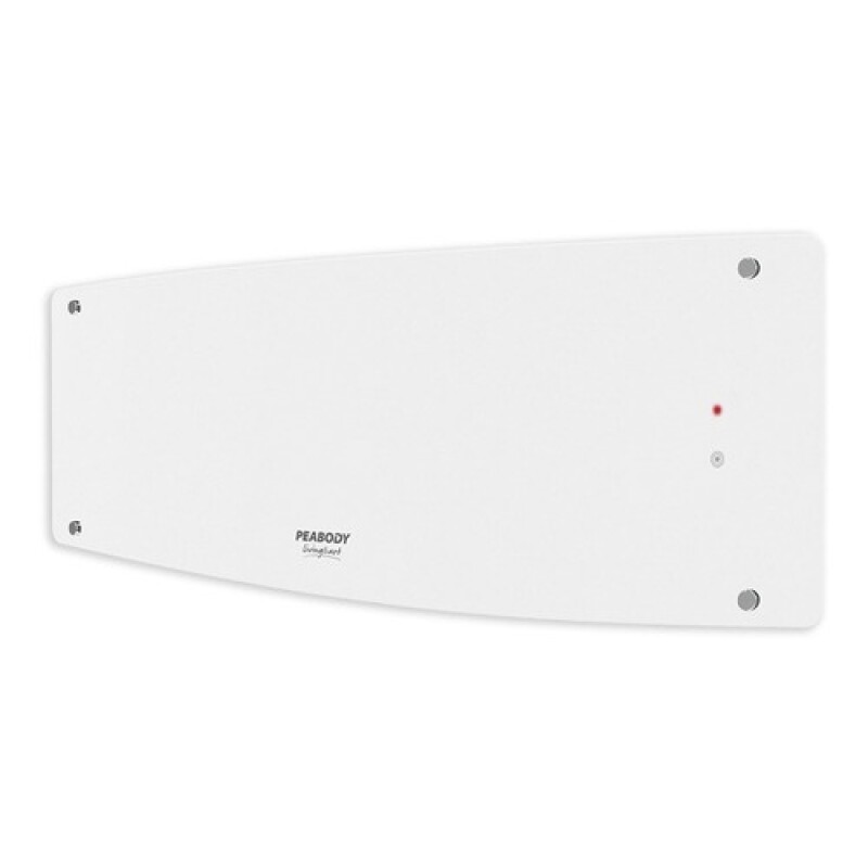 Caloventor de pared Peabody con vidrio templado y control remoto 2000W Blanco