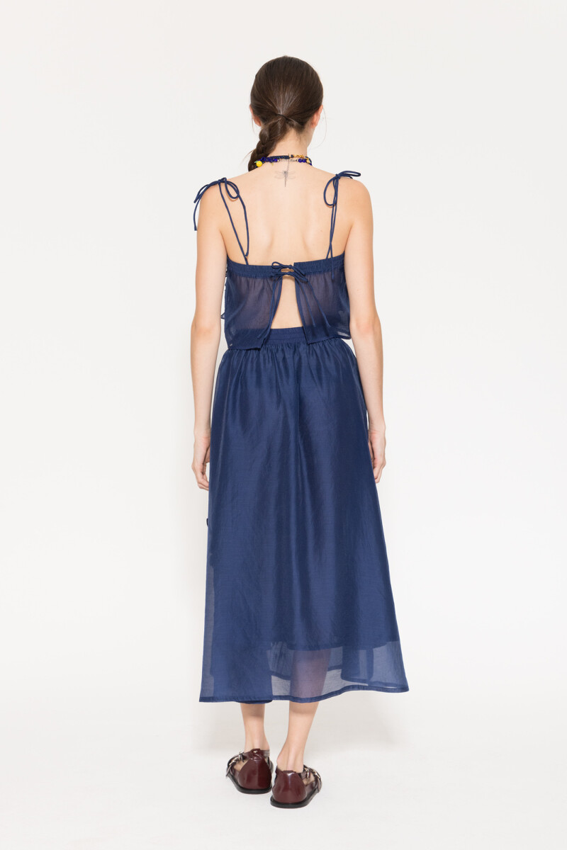 POLLERA TROPEZ Azul Marino