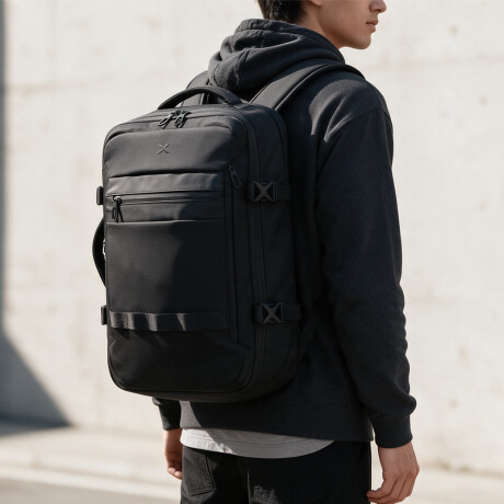 mochila de viaje impermeable, laptop 15,6" capacidad 31 litros BLACK