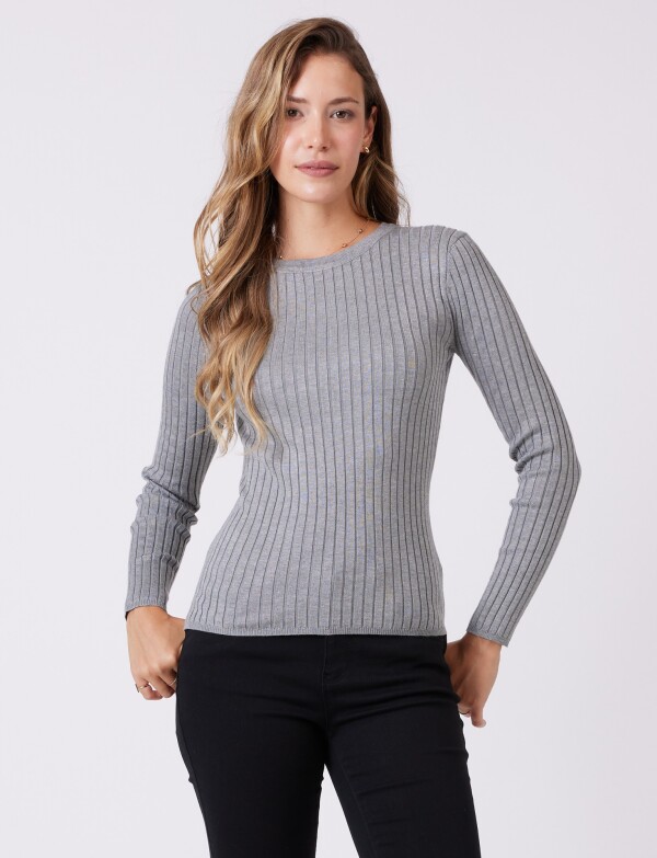 Buzo Punto Rib GRIS