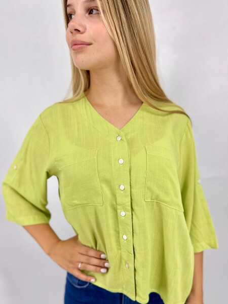 CAMISA SLOWLY 2415 VERDE