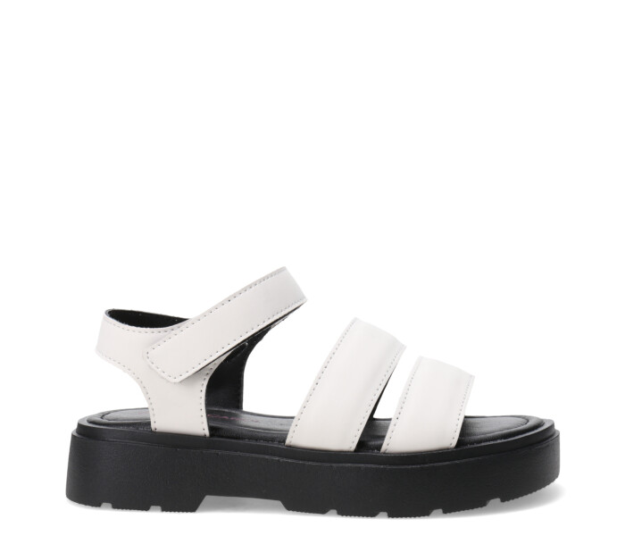 Sandalias de Niña MINI Miss Carol DRAGA con dos tiras Blanco