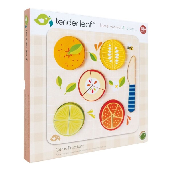 Juguete Fracciones De Cítricos Tender Leaf Madera Niños Juguete Fracciones De Cítricos Tender Leaf Madera Niños
