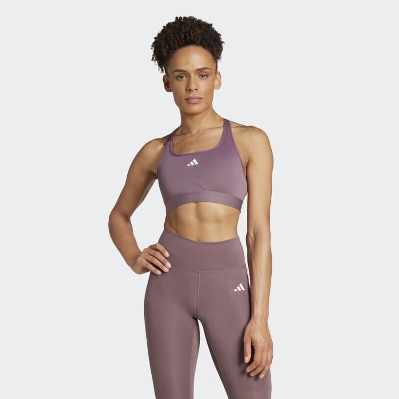 Bra Adidas Powerreact Training Violeta