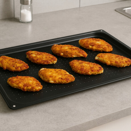 Bandeja de para Rebozados de Acero Inoxidable Antiadherente GN 1/1 53 x 32,5 cm Bandeja de para Rebozados de Acero Inoxidable Antiadherente GN 1/1 53 x 32,5 cm