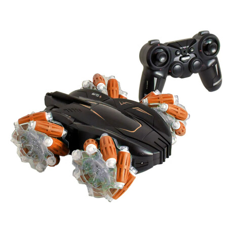 Auto Coche de acrobacia 360 Luces con Control Remoto Naranja