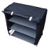 Zapatera Tela Ropero 3 Estantes Organizador Puerta Variante Color Negro