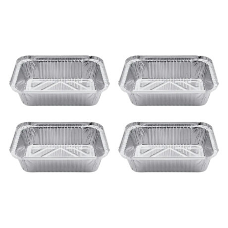 4 bandejas de alumino rectangular 4 bandejas de alumino rectangular