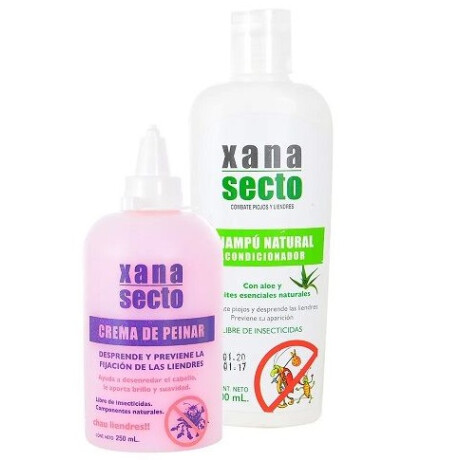 SHAMPOO XANASECTO 120 ML + CREMA PEINAR DESPRENDE LIENDRES 265 ML SHAMPOO XANASECTO 120 ML + CREMA PEINAR DESPRENDE LIENDRES 265 ML