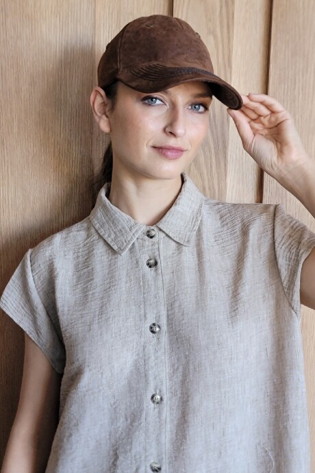 Vestido Oasis Lino Beige Melange