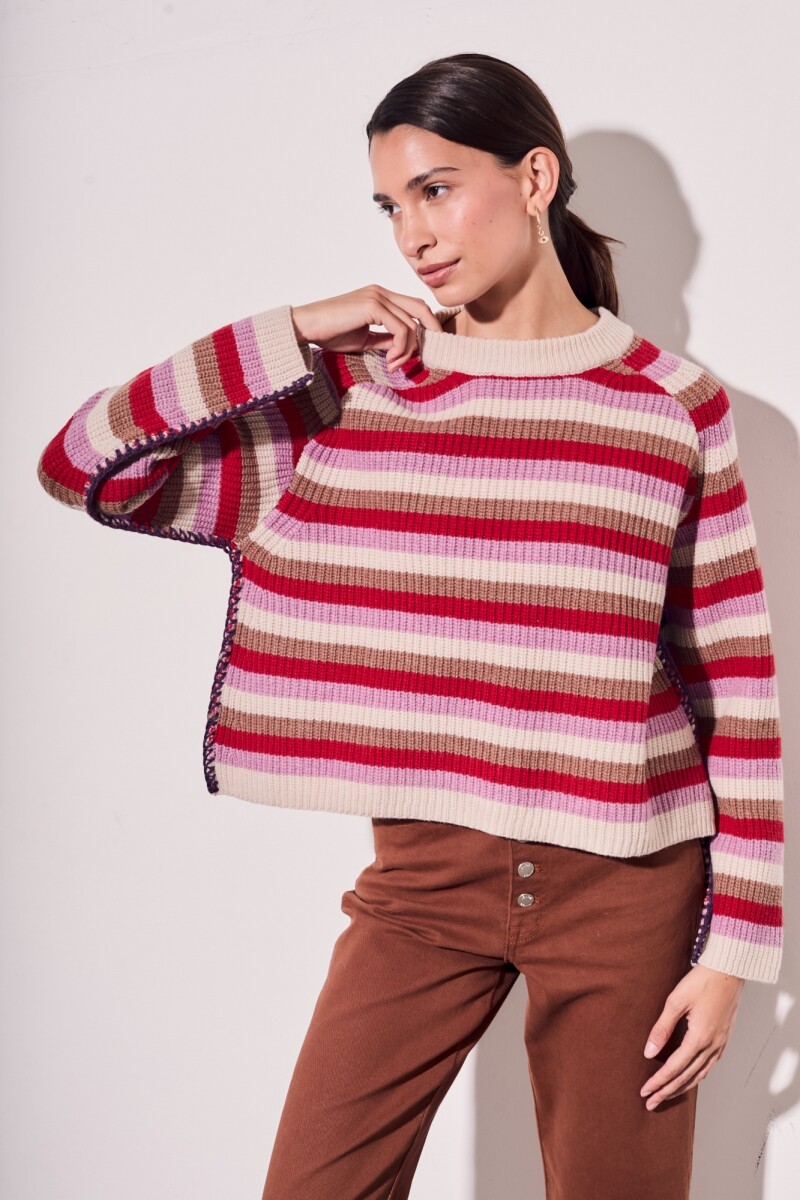 Sweater Rayado Lana Multi