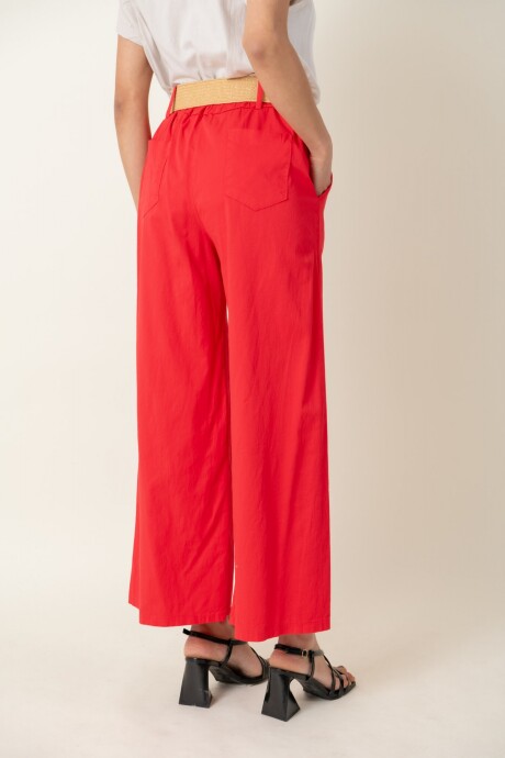 PANTALON OLIVO Rojo