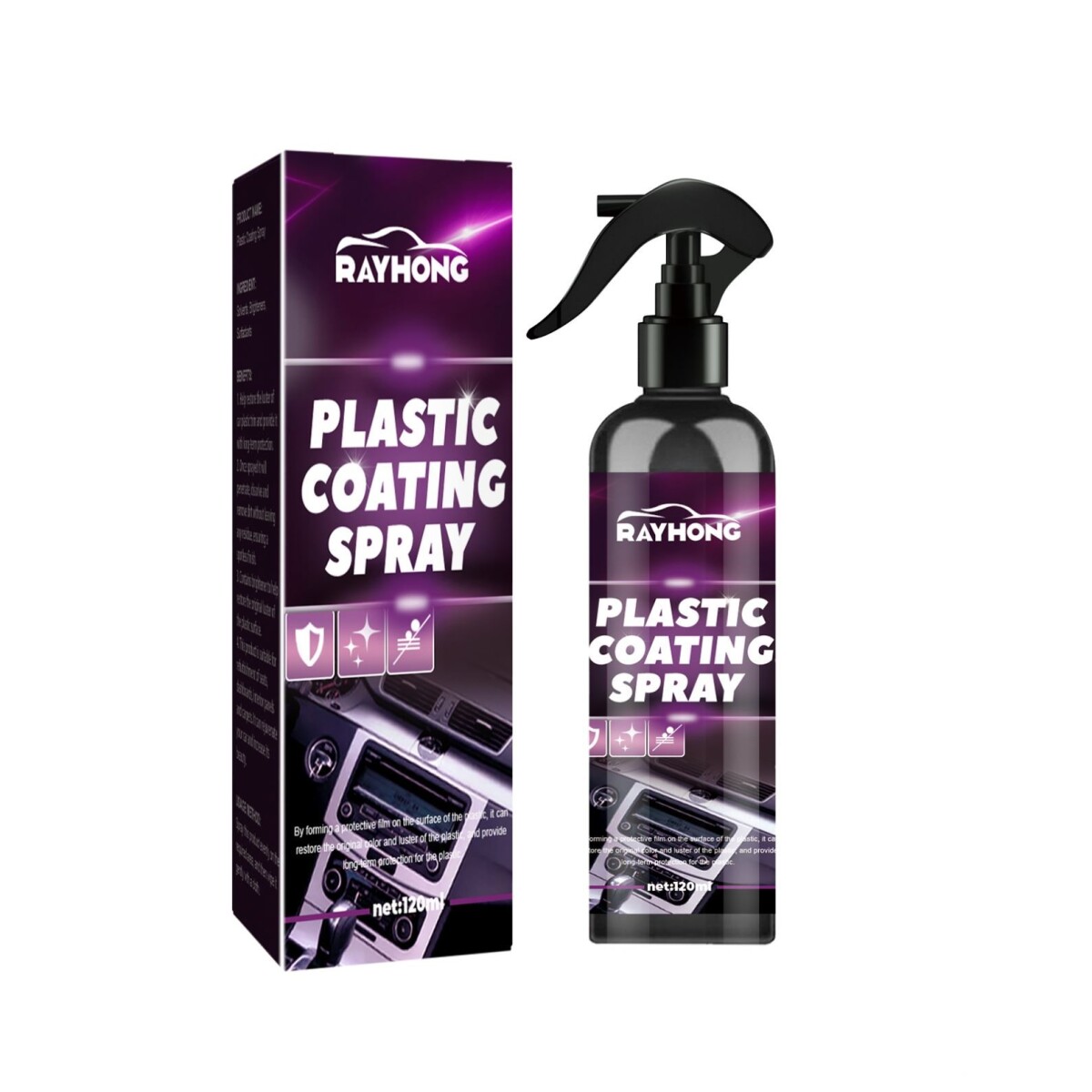 LIMPIADOR Y PROTECTOR PARA AUTO 120ML 