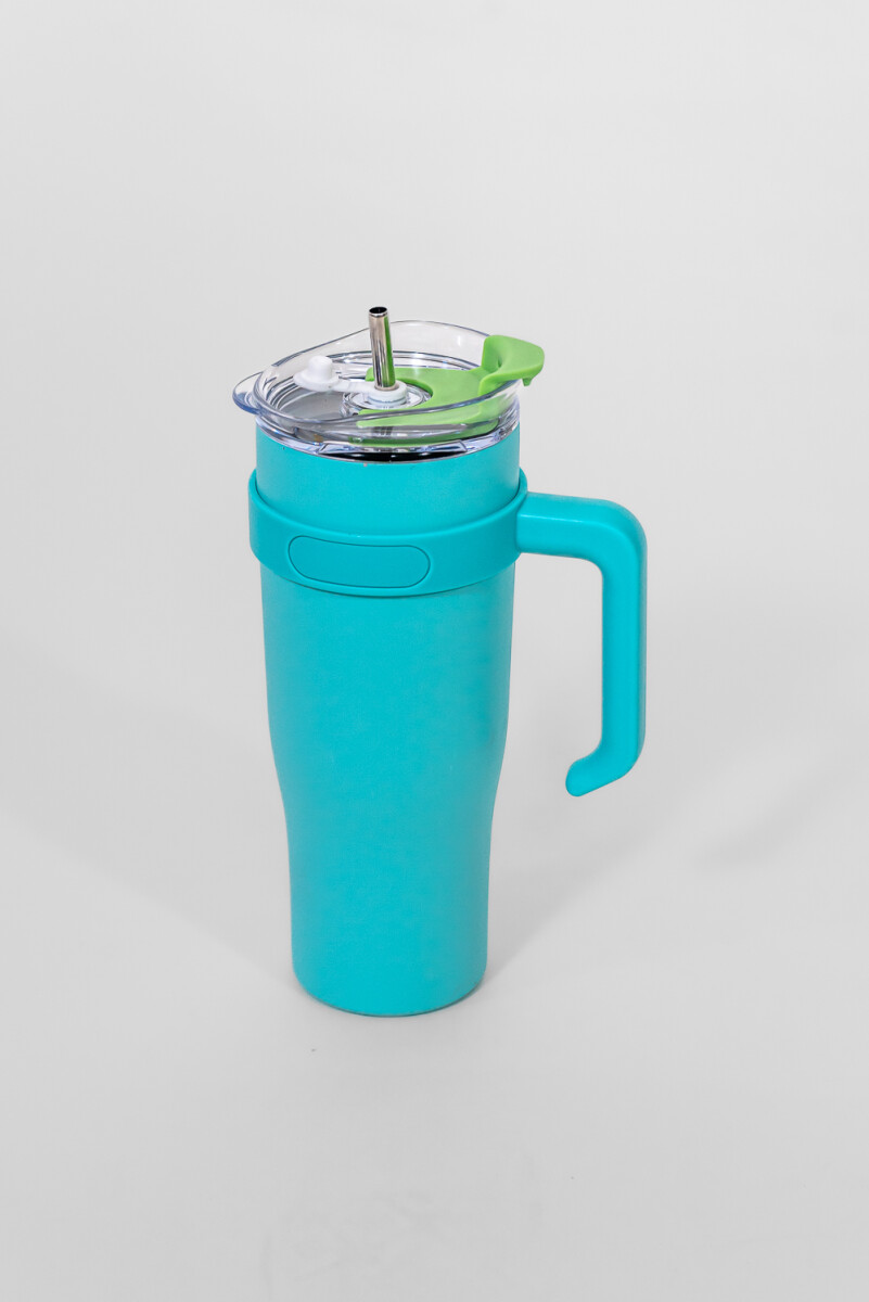 Vaso Con Tapa + Sorbito Canteras - Estampado 1 