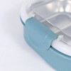 TUPPER INOX/AZUL C/DIVISIONES 20.5X15X7CM Unica