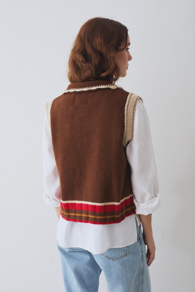 CHALECO CUTIE Pre Venta Chocolate