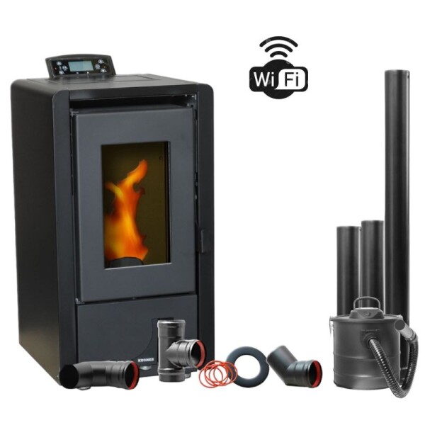 CALEFACTOR A PELLET 6 KW OLIVIA + KIT DE CAÑOS DE PARED + ASPIRADORA DE REGALO! CALEFACTOR A PELLET 6 KW OLIVIA + KIT DE CAÑOS DE PARED + ASPIRADORA DE REGALO!