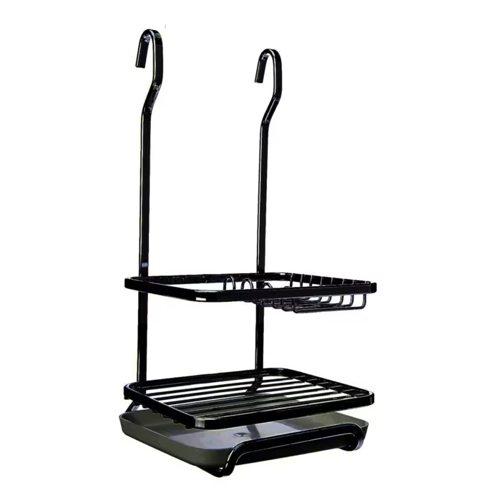 PORTA DETERGENTE, JABÓN Y ESPONJA NEGRO MATE Porta Detergente, Jabón Y Esponja Negro Mate