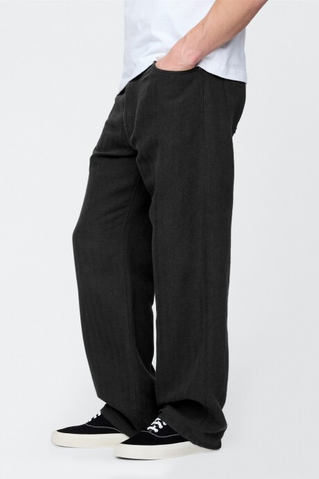Pantalón De Lino Hombre True Black V2 2